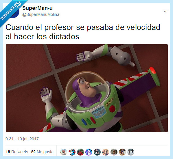 buzz lightyear,dictados,profesor,brazo
