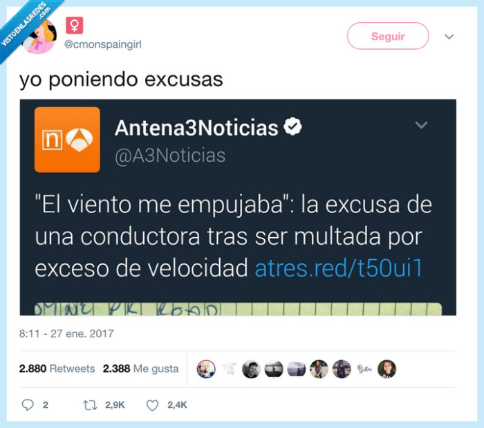 excusas,velocidad,viento,empujar