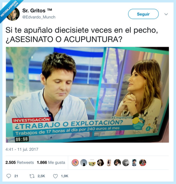 acupuntura,asesinato,trabajo,explotación