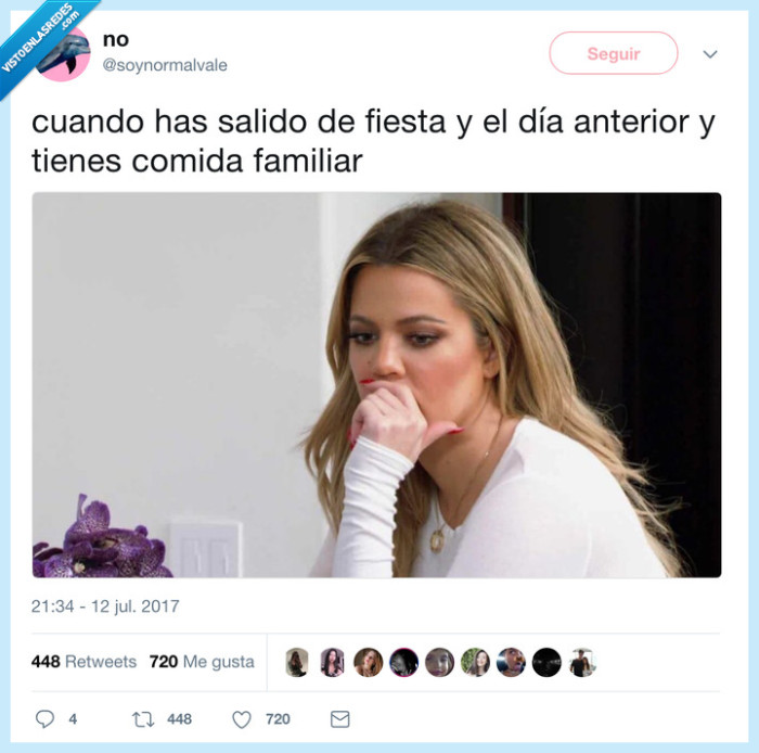 comida familiar,resaca,fiesta