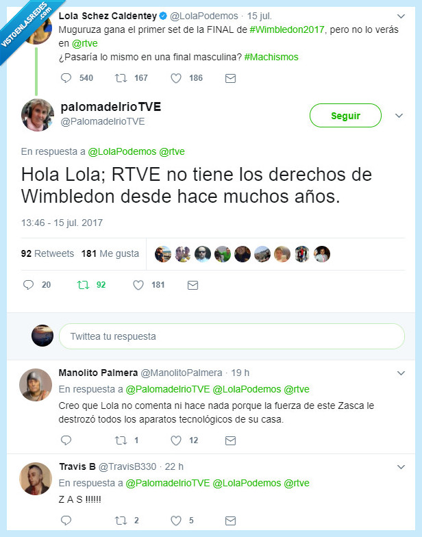Feminismo,Machismo,Periodista,TVE,Tenis