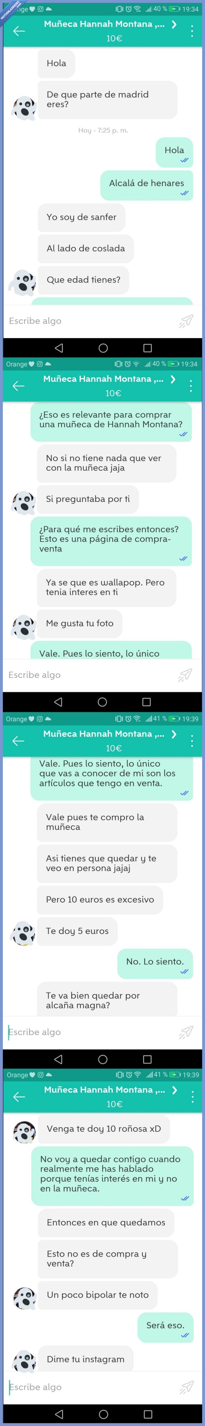 wallapop,muñeca,ligar,cansino,pulpo