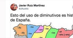 Enlace a El mapa de los diminutivos en España saca chispas en Twitter, ¿se dice así en tu zona?