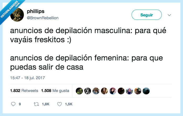diferencias,masculina,femenina,depilación