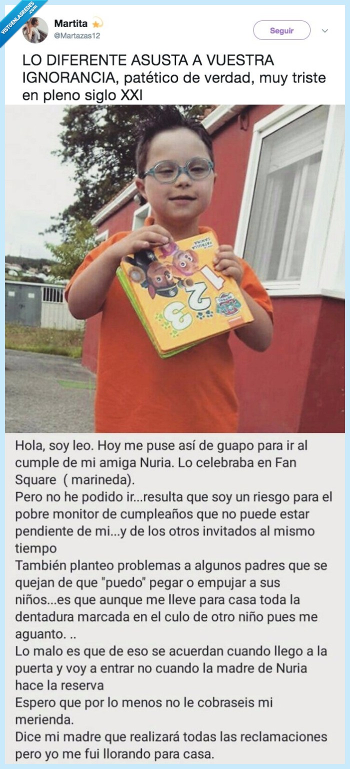 denuncia,niño,síndrome