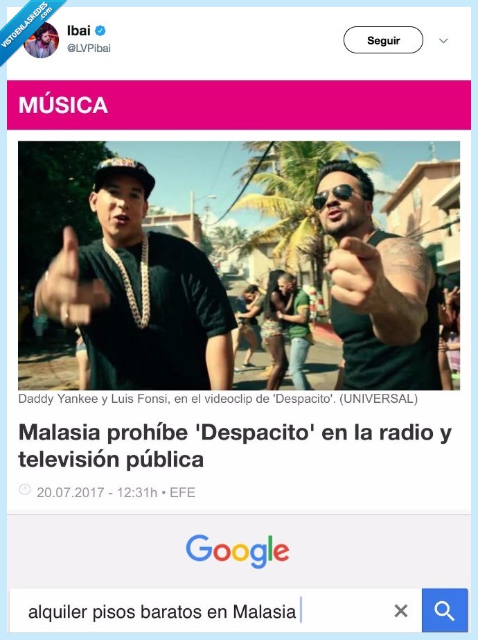 despacito,malasia,prohibir