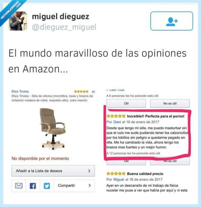 opini&oacute;n,silla,amazon