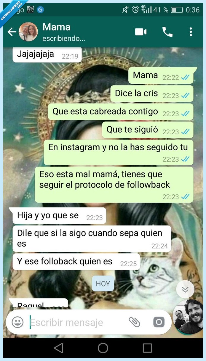 Madre,instagram,enterarse