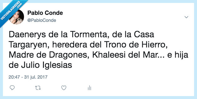 juego de tronos,julio iglesias