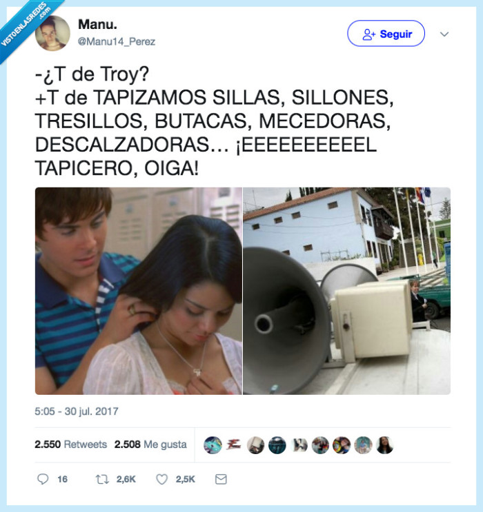 tapicero,troy,que viene