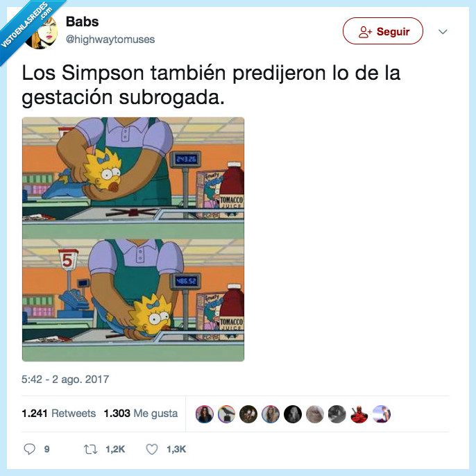 simpsons,gestación subrogada,predecir