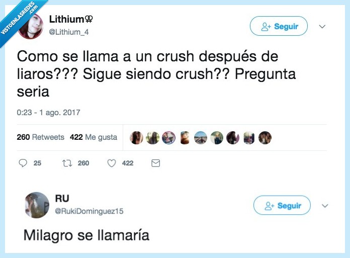 milagro,crush,verdad