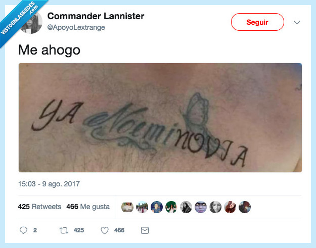 471785 - Se tatúa el nombre de su novia, lo dejan y arregla el tatuaje de una forma muy graciosa