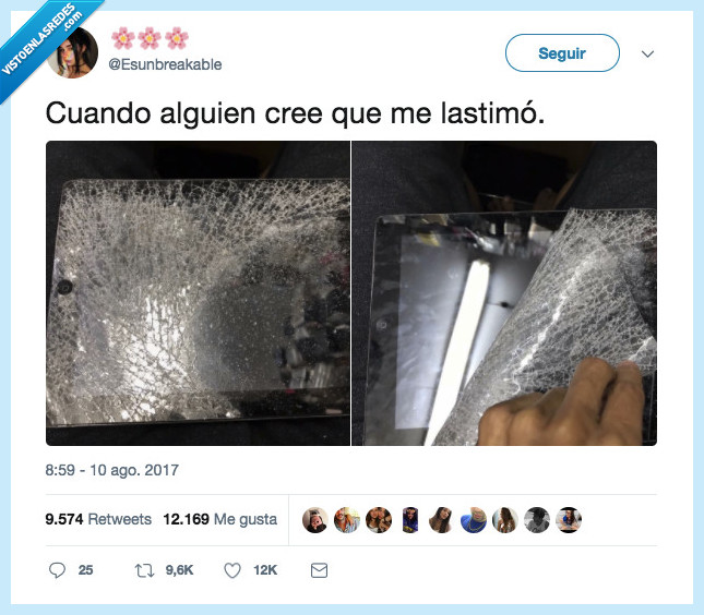 dañar,fingir,romper