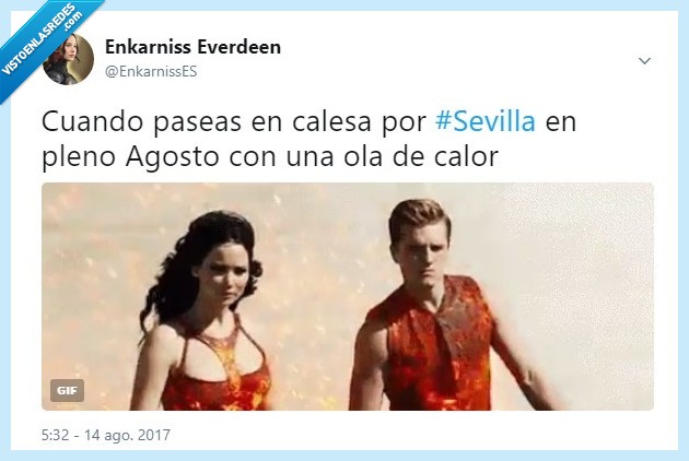 twitter,juegos del hambre,Sevilla,Verano,Calor