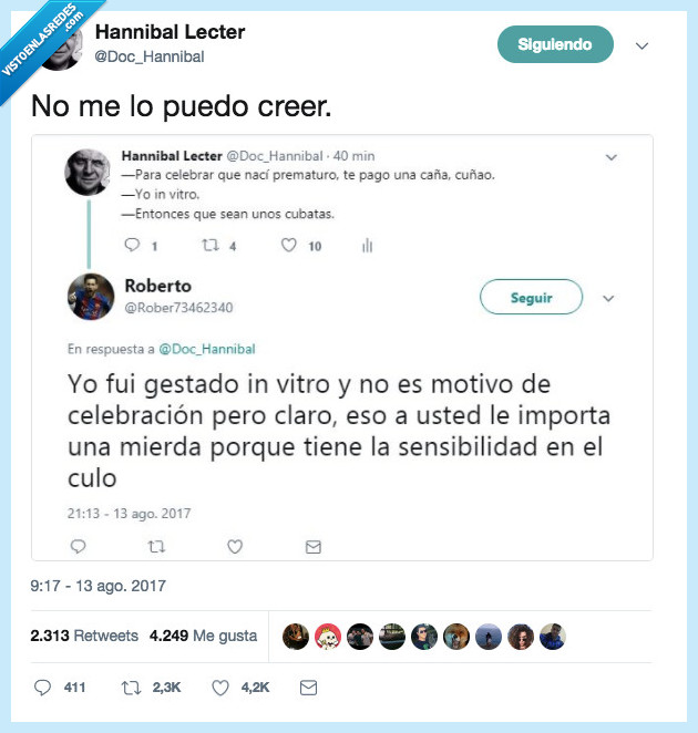 ofensa,niños probeta,chiste,limites de humor