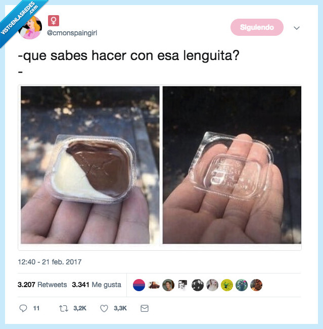 lengua,nocilla,hacer