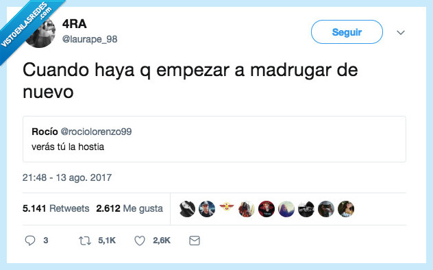 madrugar,hostia,curso