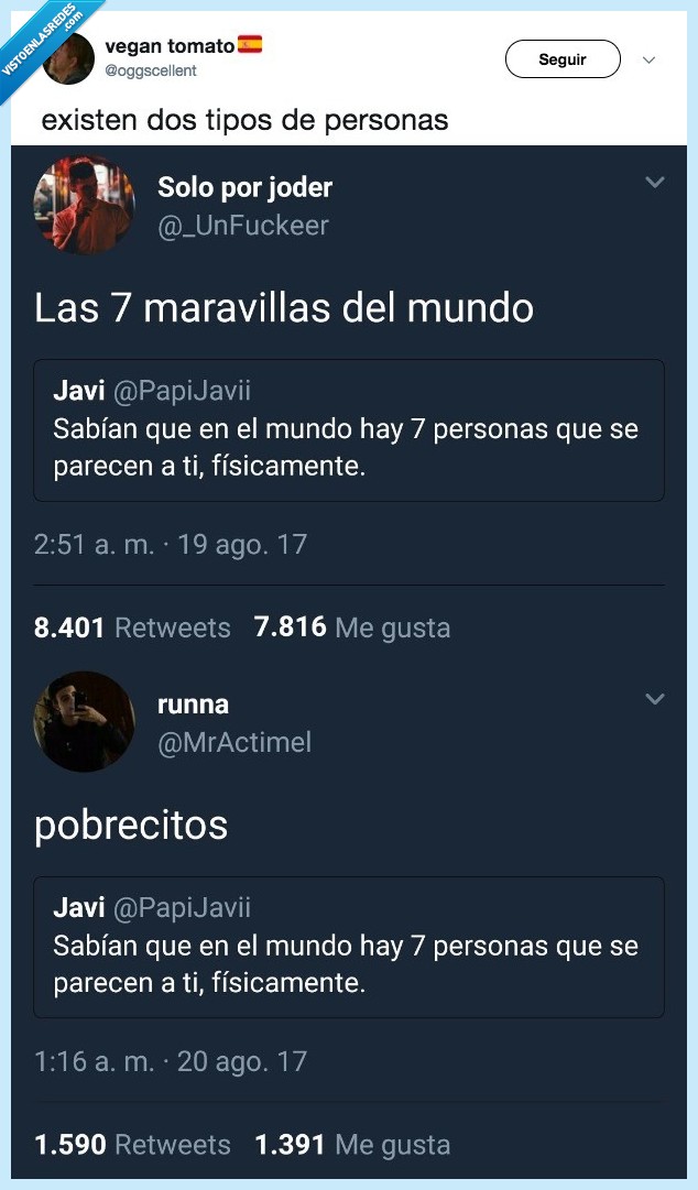 tuit,quien eres,2 tipos de personas
