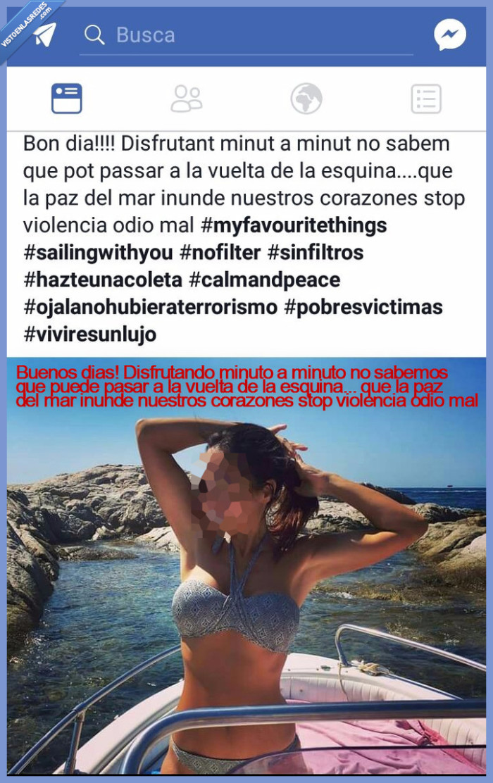 playa,terrorista,barcelona,selfie,rambla,coche,pija,hazteunacoleta