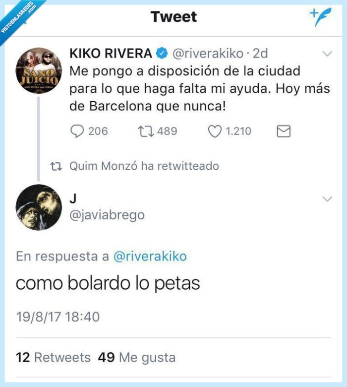 472558 - Por fin han encontrado la manera perfecta en la que Kiko Rivera ayude a Barcelona tras el atentado