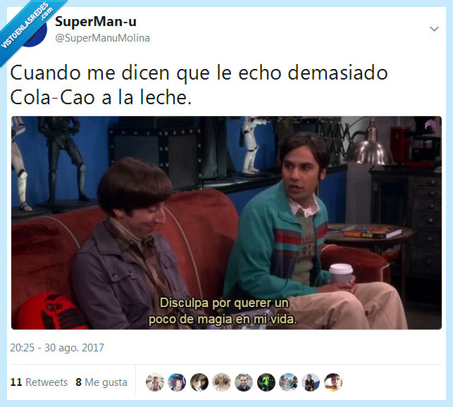 the big bang theory,leche,colacao