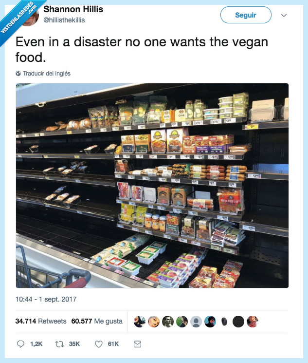 473238 - Incluso en un desastre nadie quiere comida vegana, por @hillisthekillis