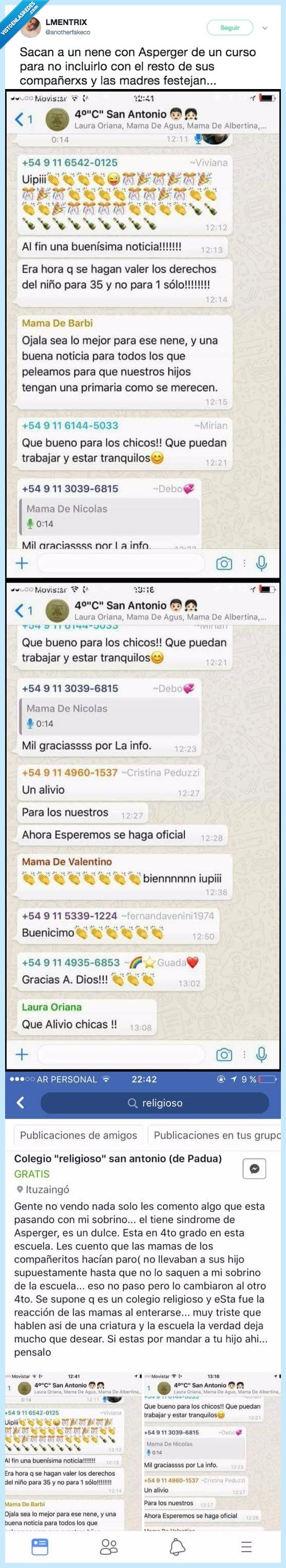 madre,vergüenza,clase,niño