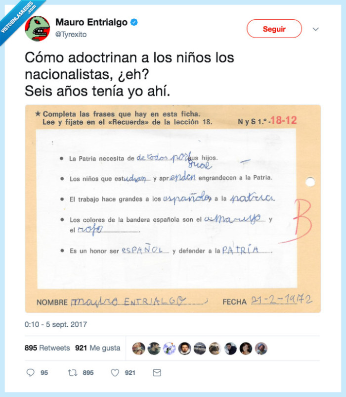 adoctrinar,nacionalismo