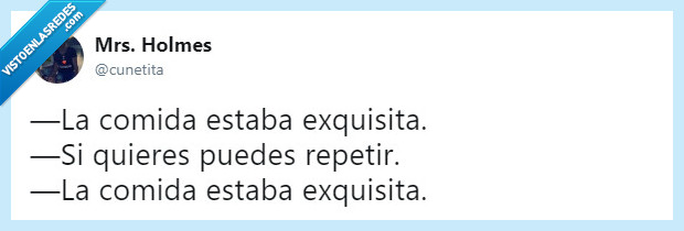 comida,comer,repetir,vida,twitter,humor,chiste