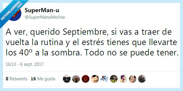 septiembre,rutina,calor