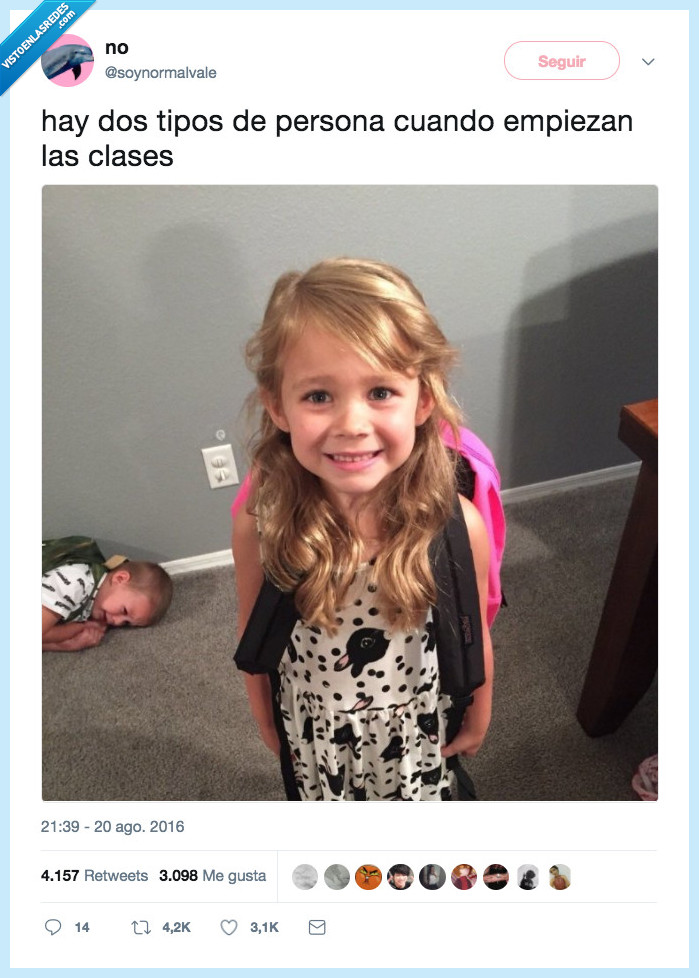 vuelta al cole,afrontar,tipos de persona