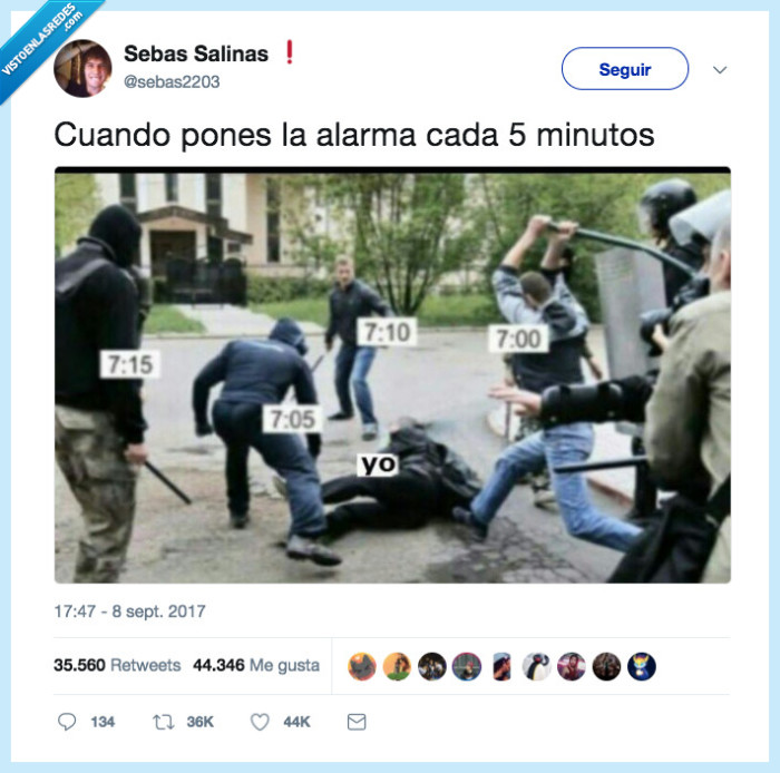 alarma,5 minutos no se despierta ni dios
