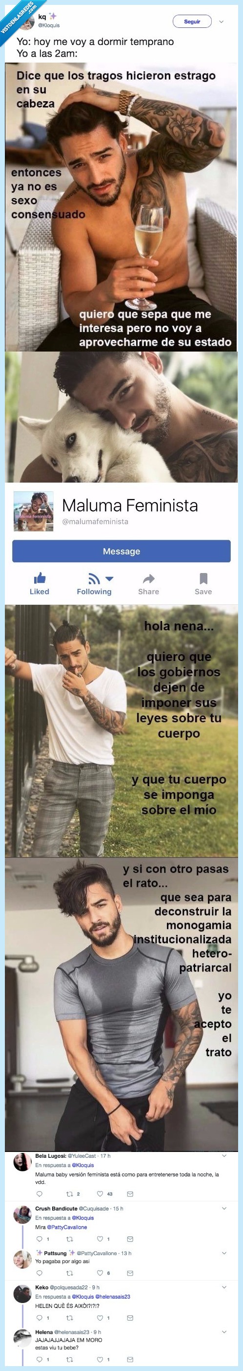 maluma,feminista,risa