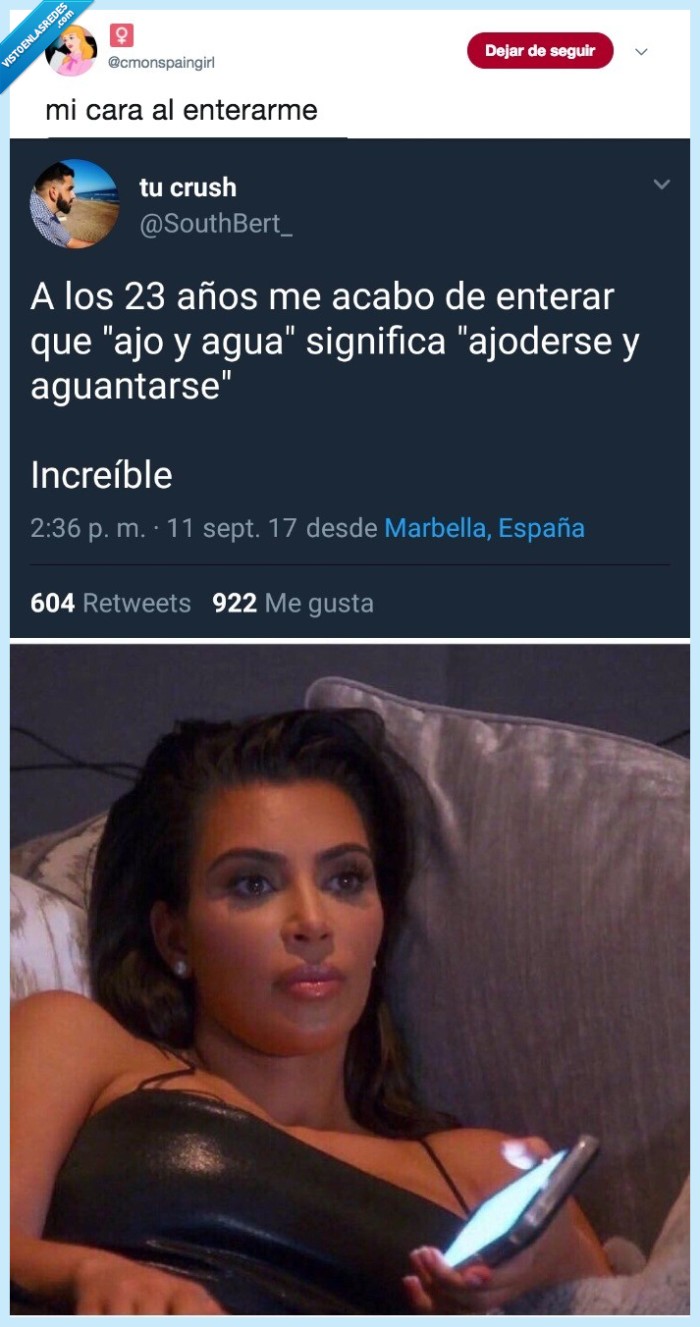 pegar,ajo y agua
