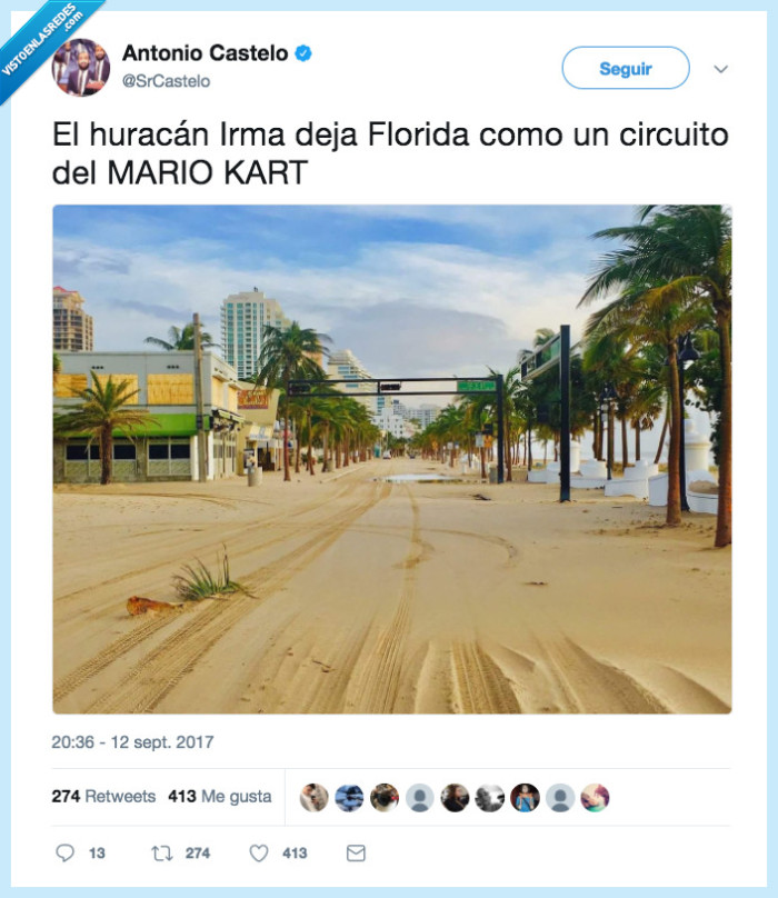 473857 - Mario Kart: Irma version, por @SrCastelo