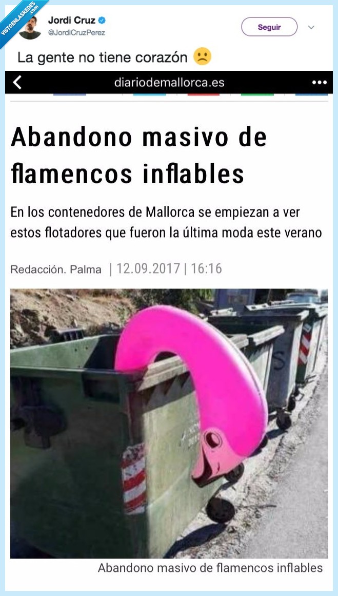 flamenco,abandono,plástico