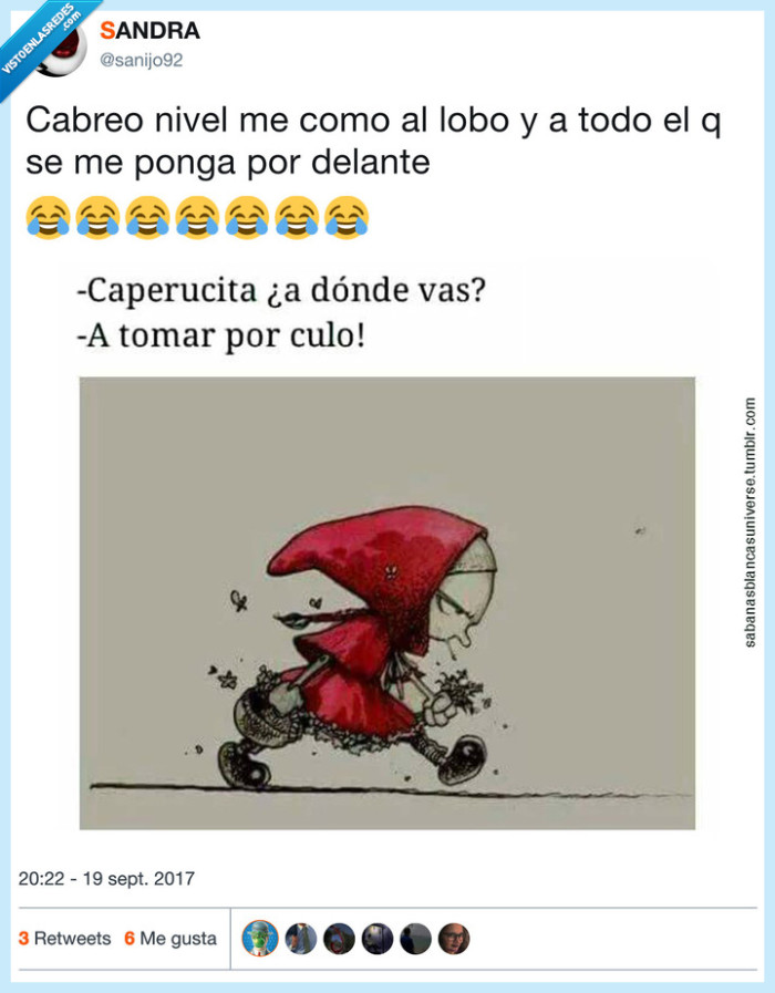 caperucita,tocar,me enfado y no respiro