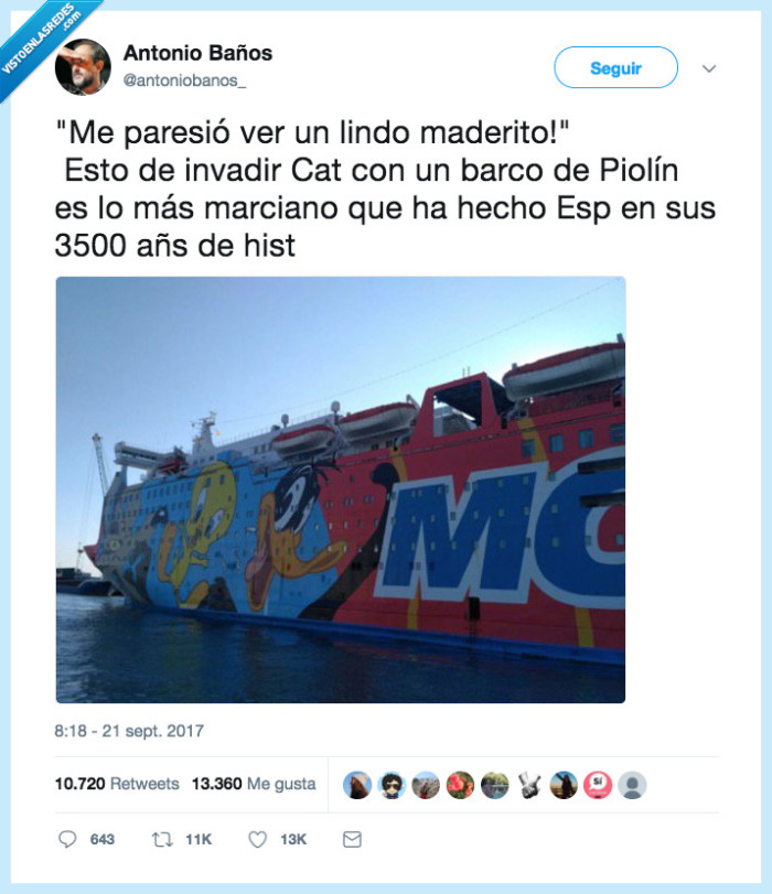 lindo madero,invadir,barco,espa&ntilde;a