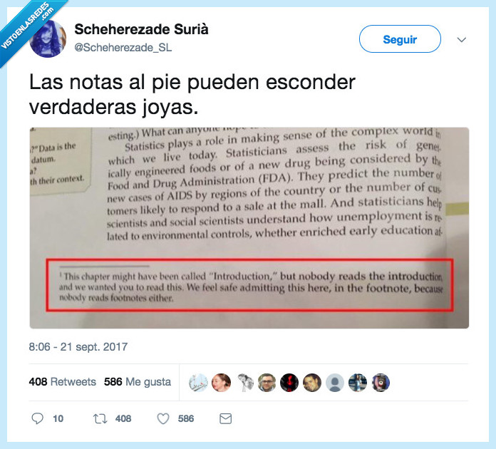 notas al pie,esconder