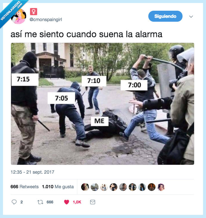 alarma,verás,paliza