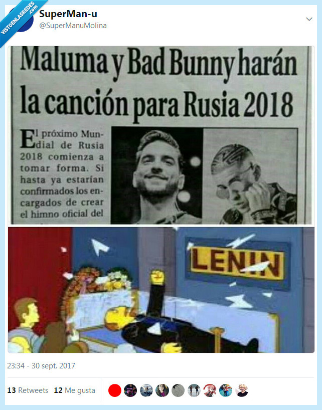 maluma,mundial,fútbol,rusia,canción,lenin,los simpsons