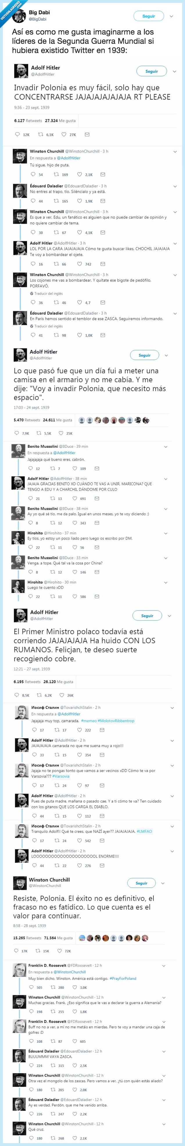 Churchill,Guerra,twitter,risa