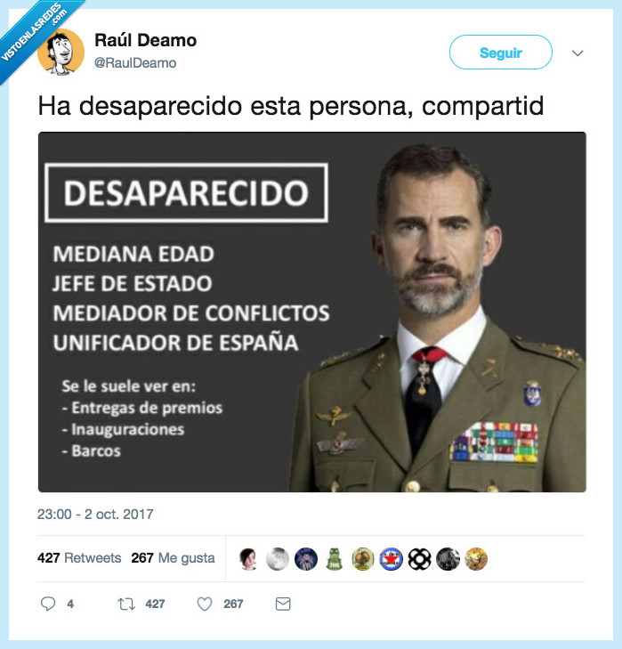 rey,crisis,ha desaparecido