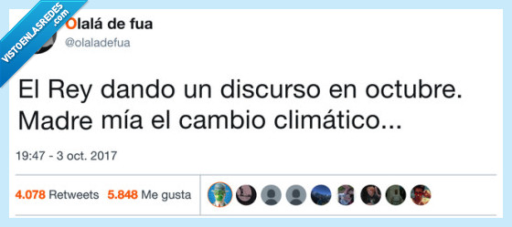 rey,discurso,cambio climático