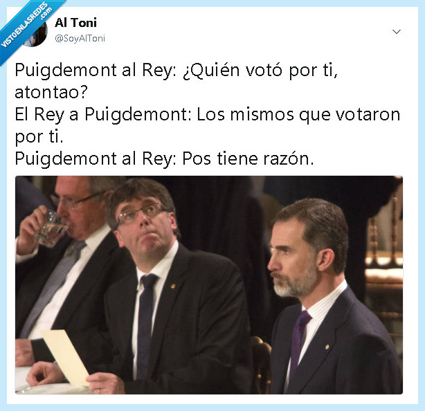 el rey,Puigdemont,democracia,cataluña,españa