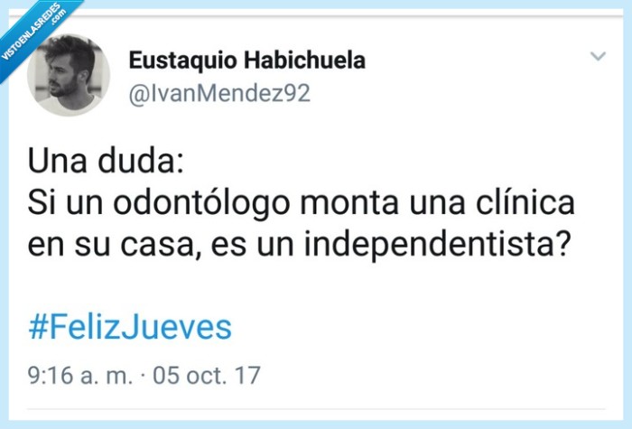 Twitter,cataluña,dentista,independentista