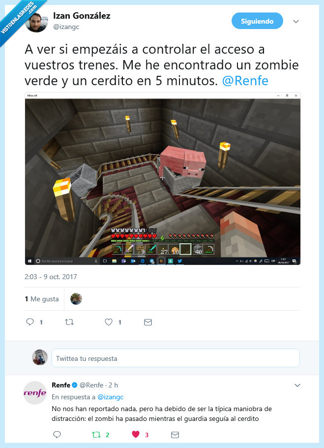 Minecraft,Renfe,Respuesta,Epic