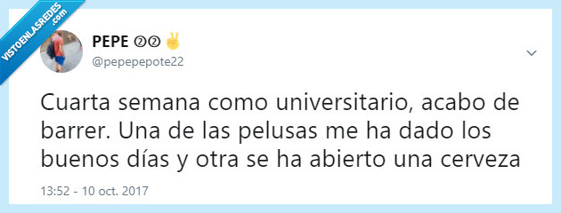 Universidad,piso de estudiantes,limpieza,pelusas