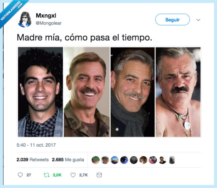 transformación,tiempo,george,clooney